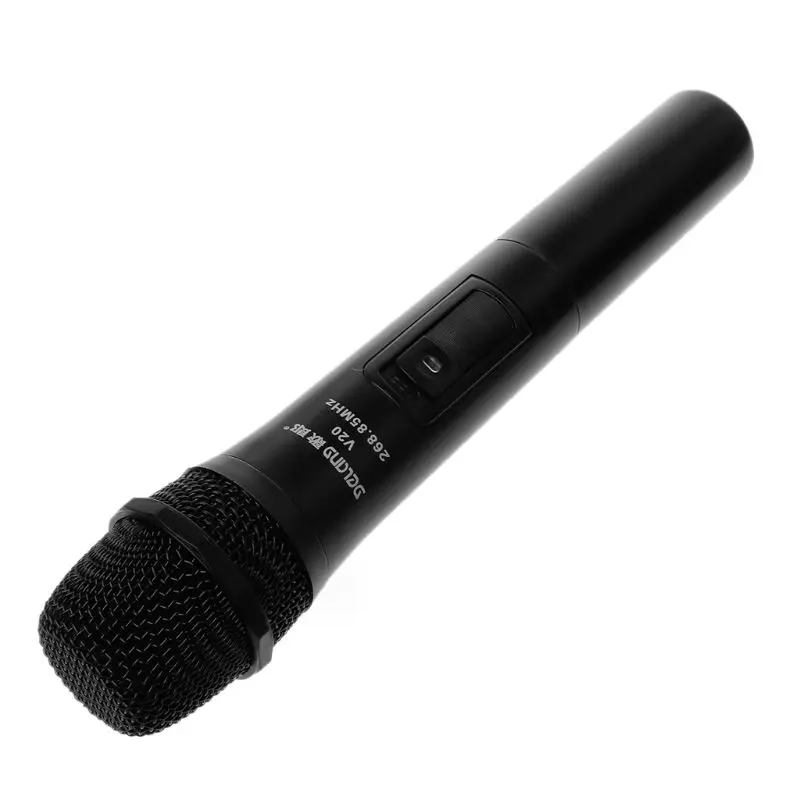 UHF USB 3,5 мм 6,35 мм Беспроводной микрофон Мегафон ручной микрофон с приемником для караоке-речевой громкоговоритель 19QA