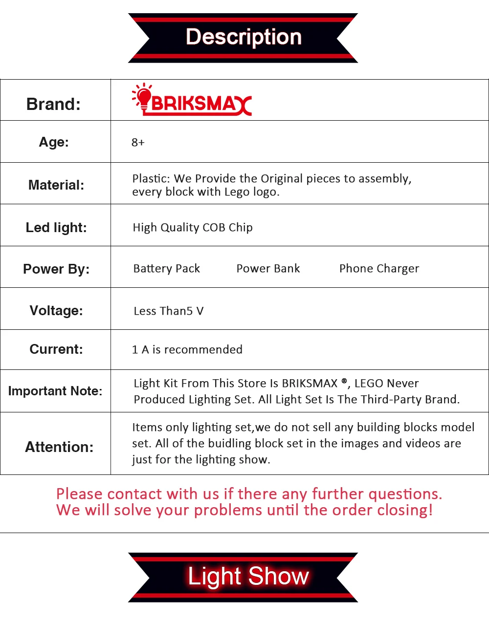 BriksMax Led Light Kit For 10278 Police Station， Remote Control