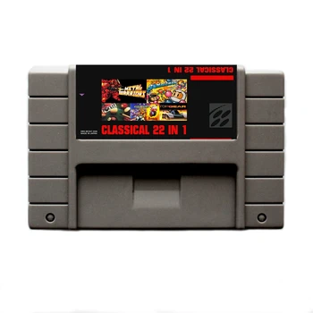 

Classical Game Collecton 22 In 1 16 Bit Gray Game Card For USA NTSC Game Player