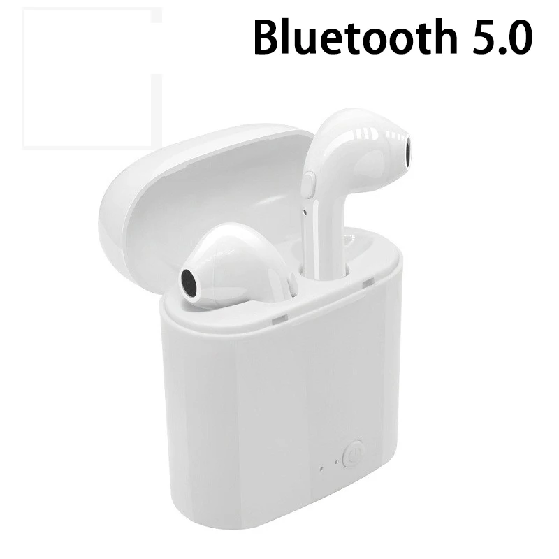 Мини Bluetooth наушники 5 0 i7 TWS беспроводные для Iphone X XR XS Samsung S8 S9 Note 10 Plus Xiaomi Huawei