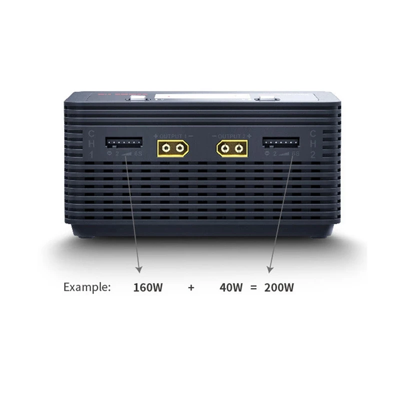 G.T. power V6 DUO AC 200 Вт DC 400 Вт 2X16A зарядное устройство Dis зарядное устройство для 1-6S Lipo батарея-ЕС вилка