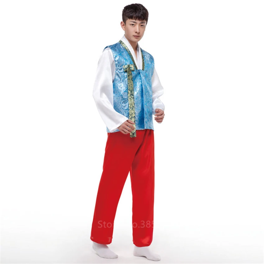 Корейский Традиционный мужской костюм, Национальный Свадебный костюм ханбок для детей и взрослых, корейский ханбок, Этническая одежда для мужчин, танцевальная одежда для мальчиков