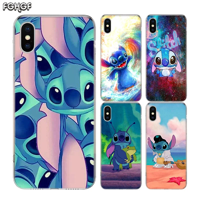 Steward Stitch Cartoon Fundas Silicone Phone Back Case For Apple iPhone 6 6S 7 8 Plus + X 10 Ten XS MAX XR 5 5S SE Heart Cover |