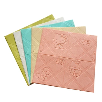 

[TB03]3d cartoon stereo wall stickers wallpaper kindergarten children's room wall skirt anti-collision soft package bedroom girl