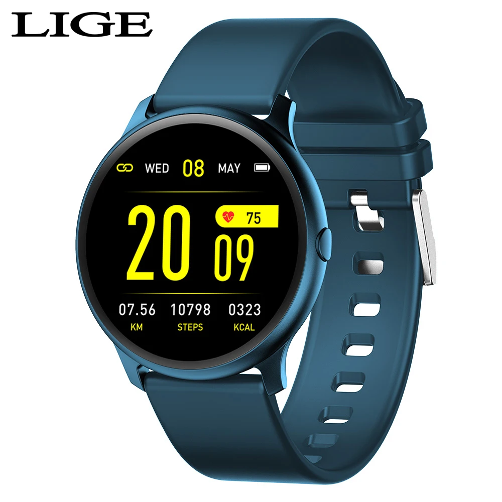 LIGE New Waterproof Fitness Tracker Women Smart Watch Men Heart Rate Blood Pressure Sleep Monitoring Function Sports Smartwatch |