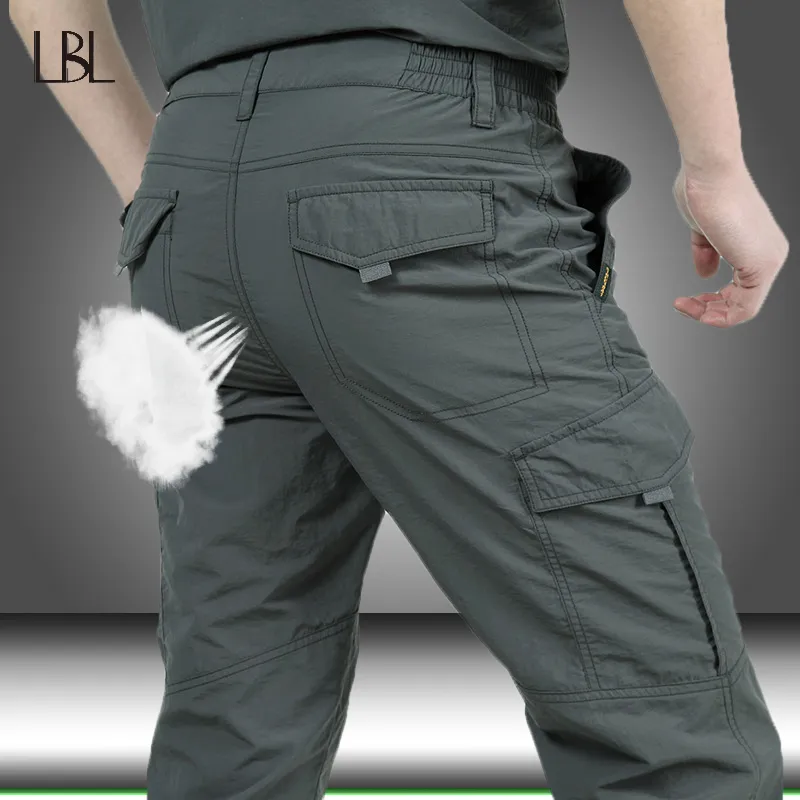zuoxiangru Men's Water Resistant Pants Straight Fit Tactical Combat Army Cargo Work Pants with Multi Pocket