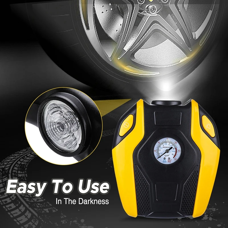 12V 150PSI воздушный компрессорныц насос автомобиль грузовик велосипед шины Надувное Портативный