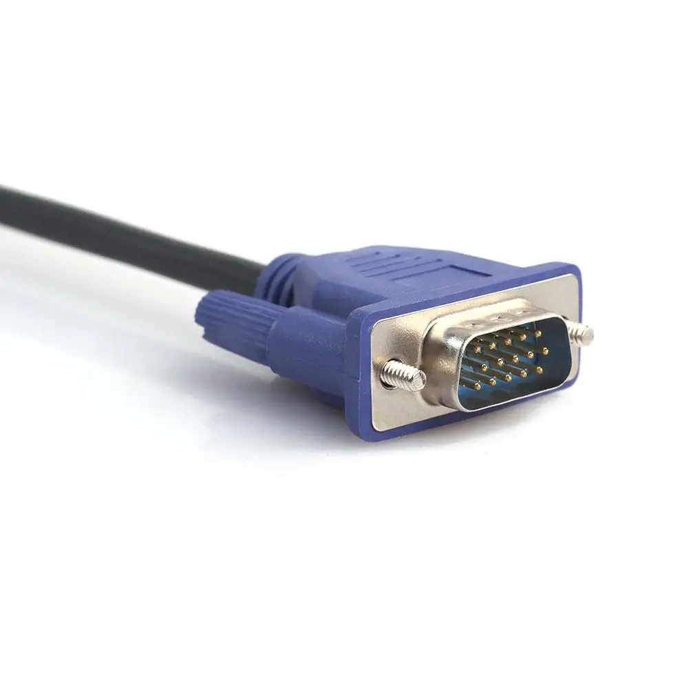 VGA Cable 15 Pin Male to Male Computer VGA Extension Cord Converter Copper Wire for Laptop Projector LCD Monitor