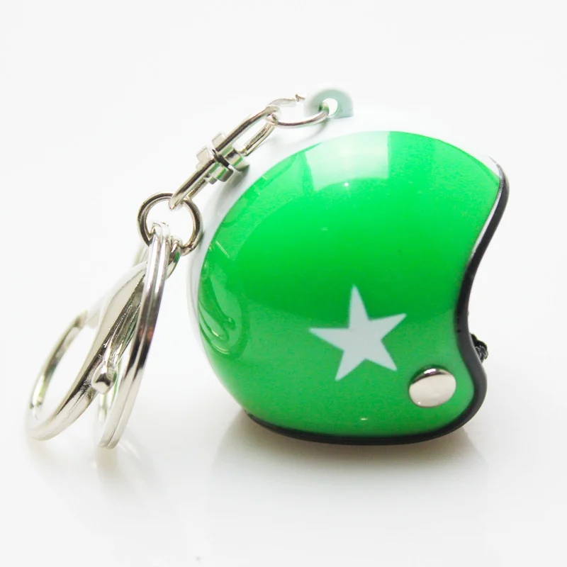 

Motorcycle Safety Helmets Shaped Keychain Pendant Keyring Gifts Classic Key Ring Keyfob Casque Holder Car Accessories