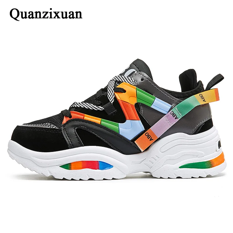 

Chunky Sneakers Fashion Women Vulcanize Shoes Platform Sneakers Lace Up Women Shoes Walking Shoes Women Sneakers Dad Shoes 2020