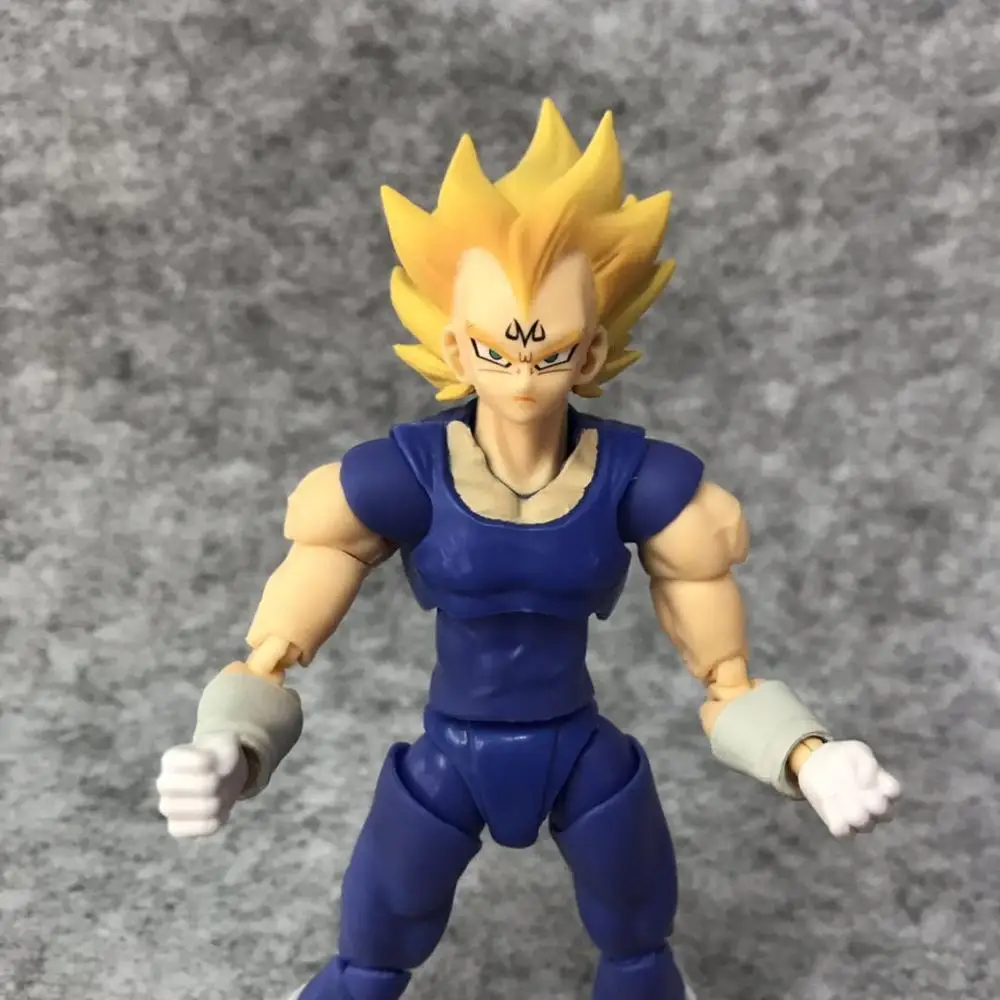 Аниме 15 см Dragon Ball Z Super Saiyan Majin SHF Вегета из ПВХ фигурка Коллекционная модель
