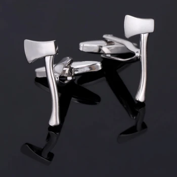 

Novelty Axe Hatchet Design Men Jewelry Wedding Business Shirt Cufflinks Cuff Link P0RF