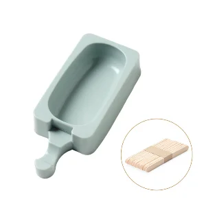 blue oval Форма для льда с палочки для сладостей крышка кухонного инструмента DIY силиконовая форма для изготовления мороженого формы для мороженого Форма для мороженого держатель формочки для льда - Цвет: blue oval