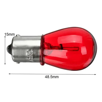

Replacement Car Light Bulb Parts Single Filament 1156 Red 21W Turn Signal