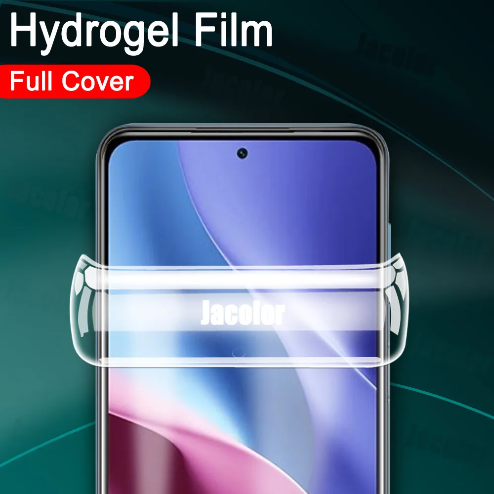 Safety Hydrogel Film For Xiaomi Poco F3 Screen Protector/Back Cover Film/Camera Glass POCOF3 GT F2 Pro Xiomi Water Gel Film HD mobile tempered glass