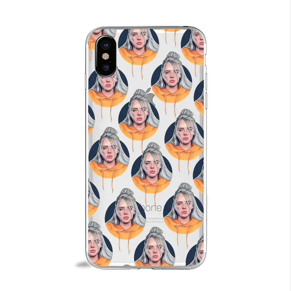 TPU A1063 Billie Eilish наклейки не улыбаются на меня мультфильм телефон чехол для huawei P30 P20 P10 lite mate20 P20 pro honor 10 ТПУ силиконовый чехол - Цвет: TPU A1063