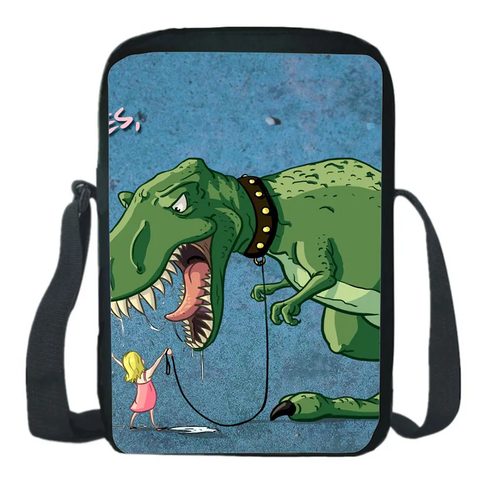 

Dinosaur School Bag Backpack Casual Crossbody Bag Boy Girl Shoulder Bag Diagonal Small Backpack Light Mini Phone Bag