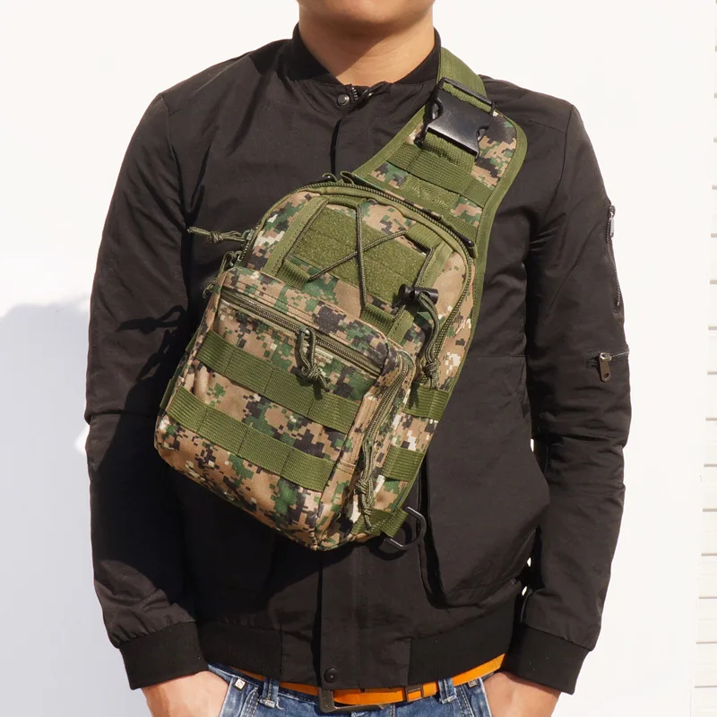 Военная Тактическая Сумка на плечо Мультикам Рюкзак Molle 600D для повседневного