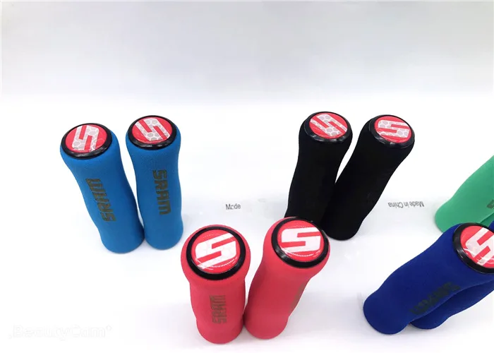 Anti-slip Cover Grips MTB Mountain Bike Folding Bicycle Sponge Handle Bicycle Universal Double-pass Comfort Shock Absorption