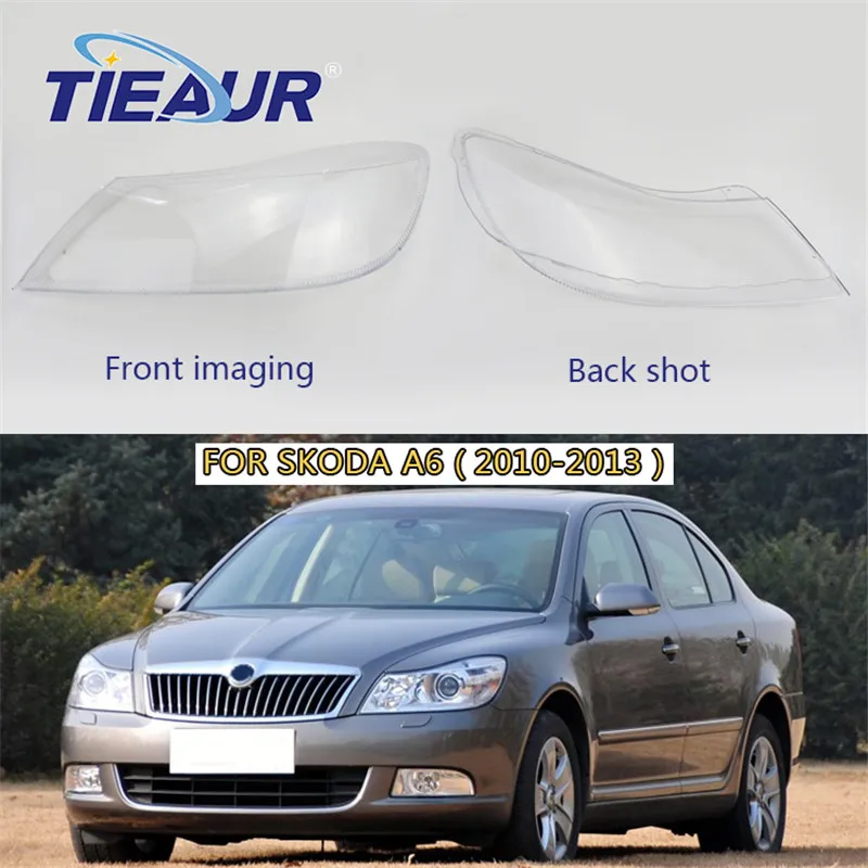 Налобный фонарь на 4 двери прозрачная крышка объектива для Skoda A6/OCTAVIA 2009 2013
