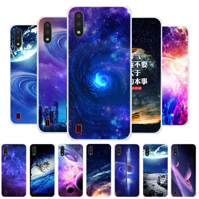 Чехол для Samsung M01 чехол с планетами силиконовая Мягкая задняя крышка из ТПУ Galaxy M015