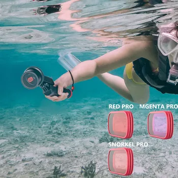 

PGYTECH 3-IN-1 OSMO POCKET Scuba Snorkeling Filter Diving Lens Filter Red Camera Filter for DJI Osmo Pocket Accessories
