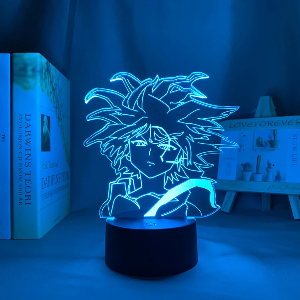 Anime Hunter X Hunter Killua 3d Led Lamp for Bedroom Decor Nightlight Birthday Gift Acrylic Led Night Light Hxh Killua Godspeed