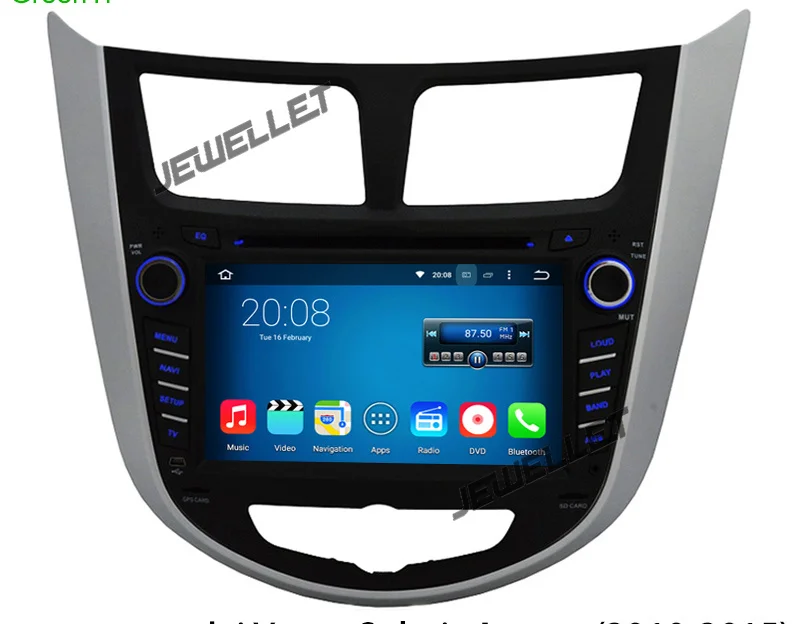 Flash Deal Quad core 1024*600 HD screen Android 9.0 Car DVD GPS radio Navigation for Hyundai Accent i25 Solaris grand avega 2010-2016 0