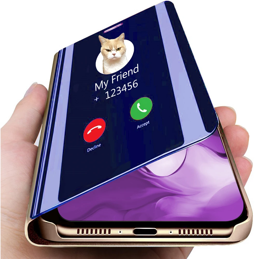 Зеркальный флип-чехол для huawei mate 20 P10 Plus P20 P30 Pro Lite, чехлы с подставкой Hauwei P 30Lite 20Lite 10Lite mate 20, легкий Чехол