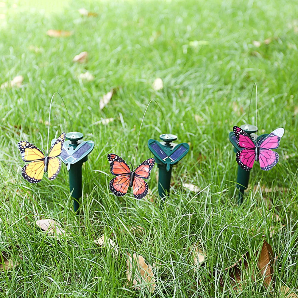 Solar Powered Künstliche Fliegenden Schmetterling Kolibri Rasen Stake Yard  Kunst Ornament Outdoor Garten Simulation Dekoration - AliExpress