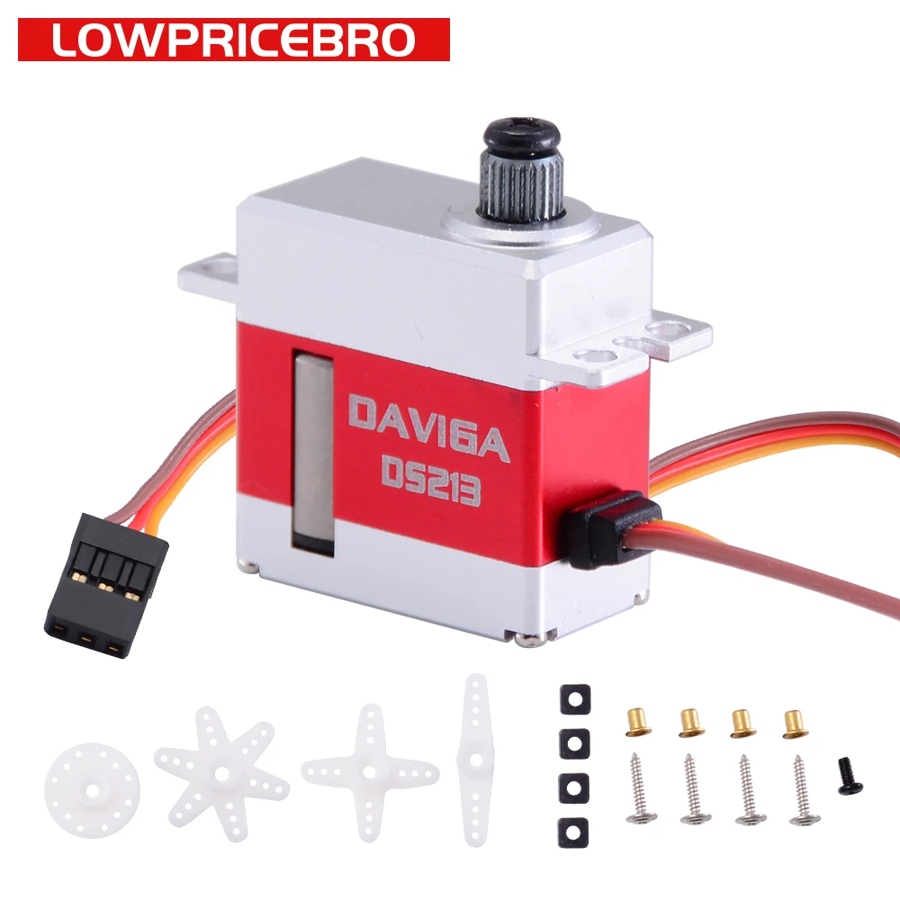 KST Daviga DS213 6В 3кг 0.07sec серводвигатель с металлическим зубчатым приводом для