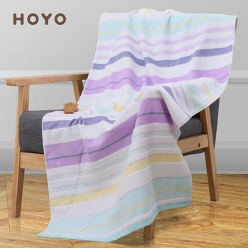 

Japanese Striped Gauze Bath Towel Adults Large Absorbent High Quality Bath Towel Handdoeken Japanese Bathroom Products MM60YJ