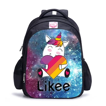 

16 Inch Fashion Likee Video App Backpack Children School Bags Boys Girls Daily Travel Backpack Cartoon Mochila School Gift
