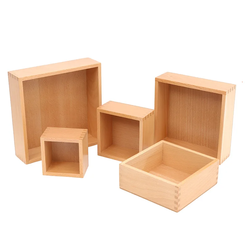 

Tiger Every Day Montessori Toy Montessori Early Educational Teaching Aid 1-3 Years Old Bricks Pro Wooden Set nestingbox