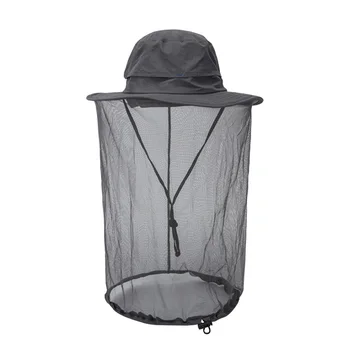 

Beekeeping Fishing Hat Insects Mosquito Net Prevention Cap Mesh Fishing Cap Mask Outdoor Sunshade Neck Head Cover new