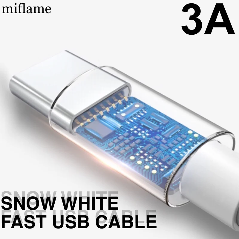 

3A Mobile Phone Charging USB Cable For iphone Samsung Type C Fast charger for Xiaomi Huawei LG Micro USB Charging Cable Cord