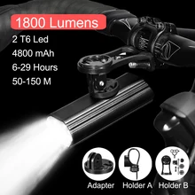 NEWBOLER – Feu avant LED et support multifonctions pour vélo, éclairage puissant, recharge USB