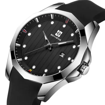 

Fashion Luxury Silicone Quartz Sport Watch Men Waterproof Military Wrist Watch for Men Clock Male Relogio Masculino hodinky