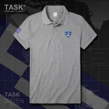 

Navy Greece Greek GRC GR new Tops Short sleeve Polo shirts men casual fashion Slim Fit Comfort Business male polo shirt fashion