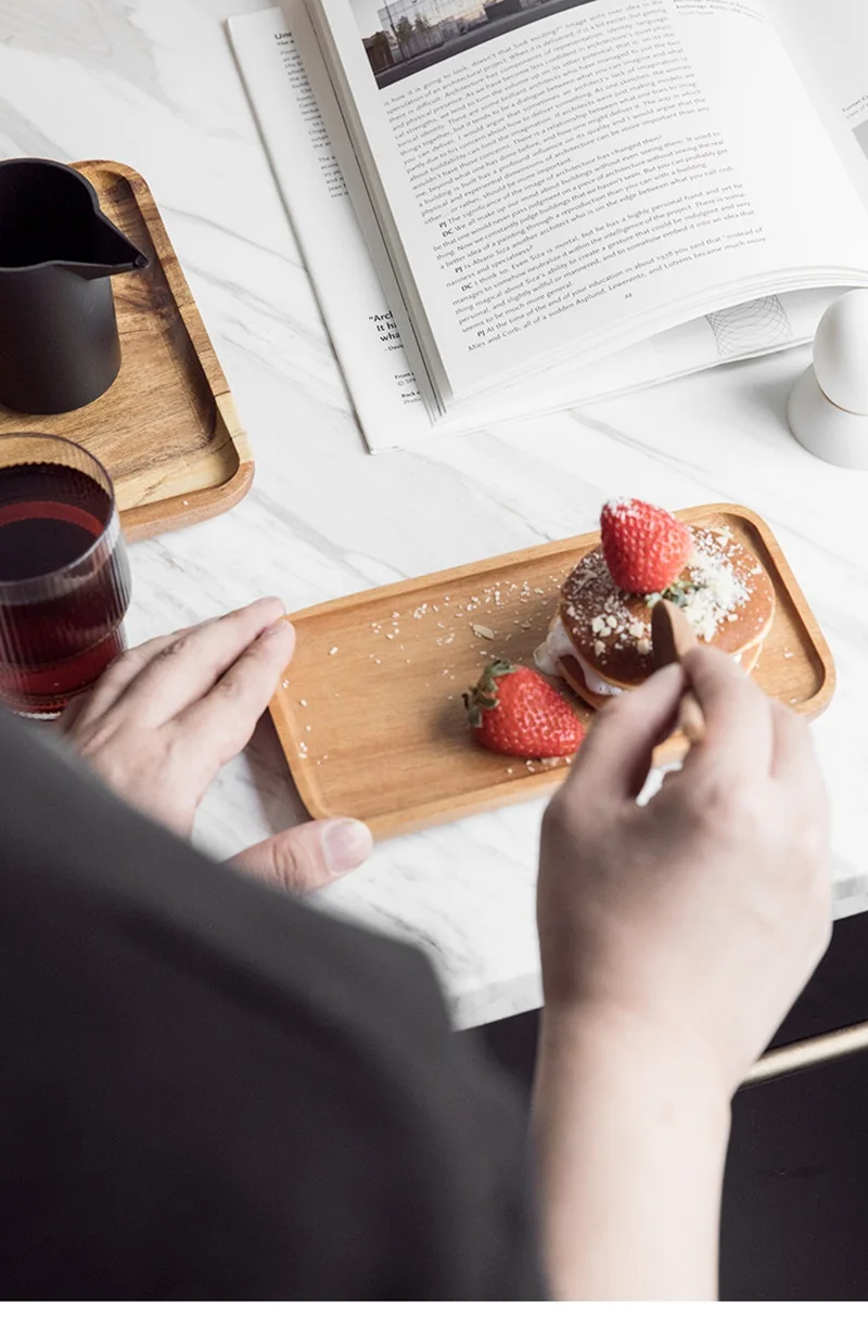 Plateau de table en bois | Assiette rectangulaire ... – Grandado