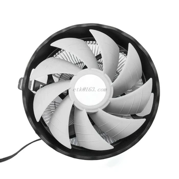 

RGB LED Colorful Light Heatsink Fan Silent CPU Cooler Cooling Fan for INtel LGA 775/1155/1156 Amd AM2/AM3 Computer