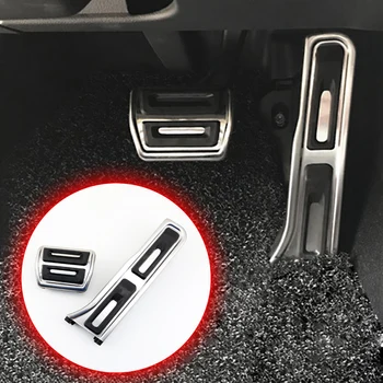 

Stainless Steel Non-slip AT Pad Fit For Audi Q3 2012-2018 Accessories Brake Gas Fuel Oil Foot Pedal Cover Trim Antiskid Style
