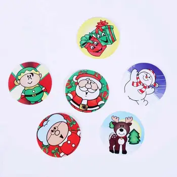 

One Roll Creative Adhesive Tape 100pcs MERRY CHRISTMAS Stickers For Kids Great Christmas Gift Colorful Stationery Sticker