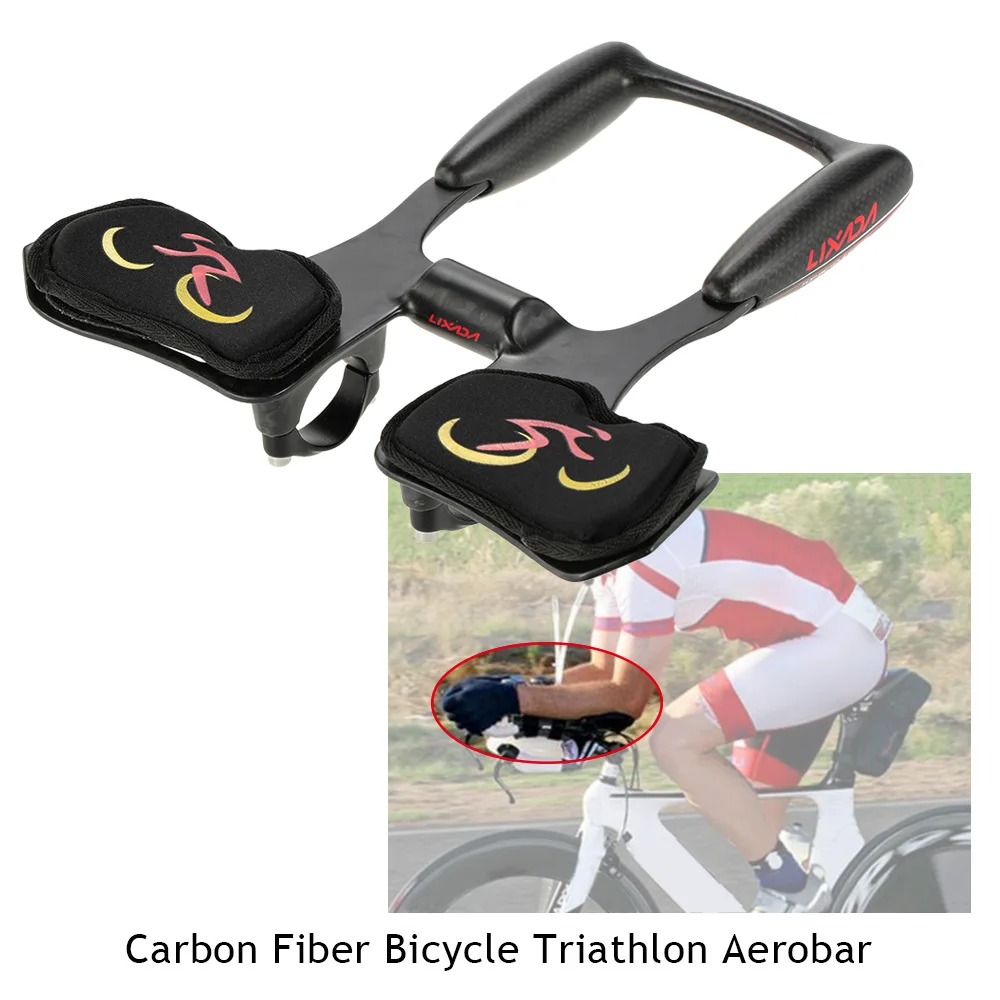 

25 * 22.5 * 6cm Bicycle Handlebar Carbon Fiber Bicycle Aerobar Road Triathlon Arm Rest Handlebars Bike Racing Aero Bar