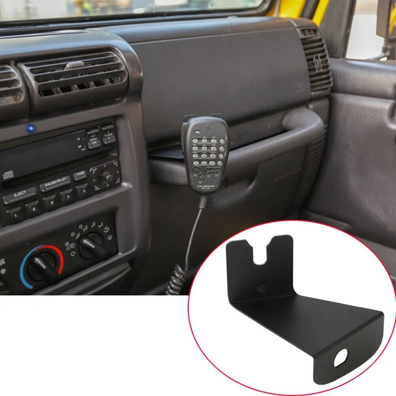 Cb микрофон держатель ручной микрофон радио Walkie Talkie кронштейн для Jeep Wrangler Tj 1997-2006 автомобильные аксессуары