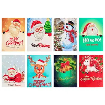 

Diy Christmas Card Diamond Painting Christmas Card Diy Crafts Decoration Greeting Card Set Diamond Painting