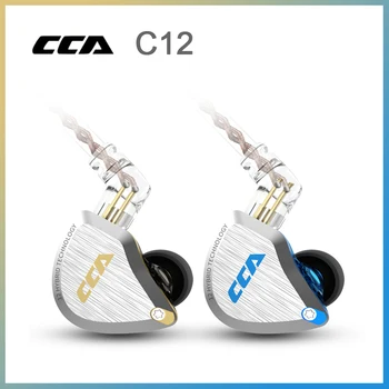 

CCA C12 12 Unit Hybrid technology Noise-Cancelling Monitor HIFI In Ear Earphones 0.75mm 2Pin With Detachable Cable