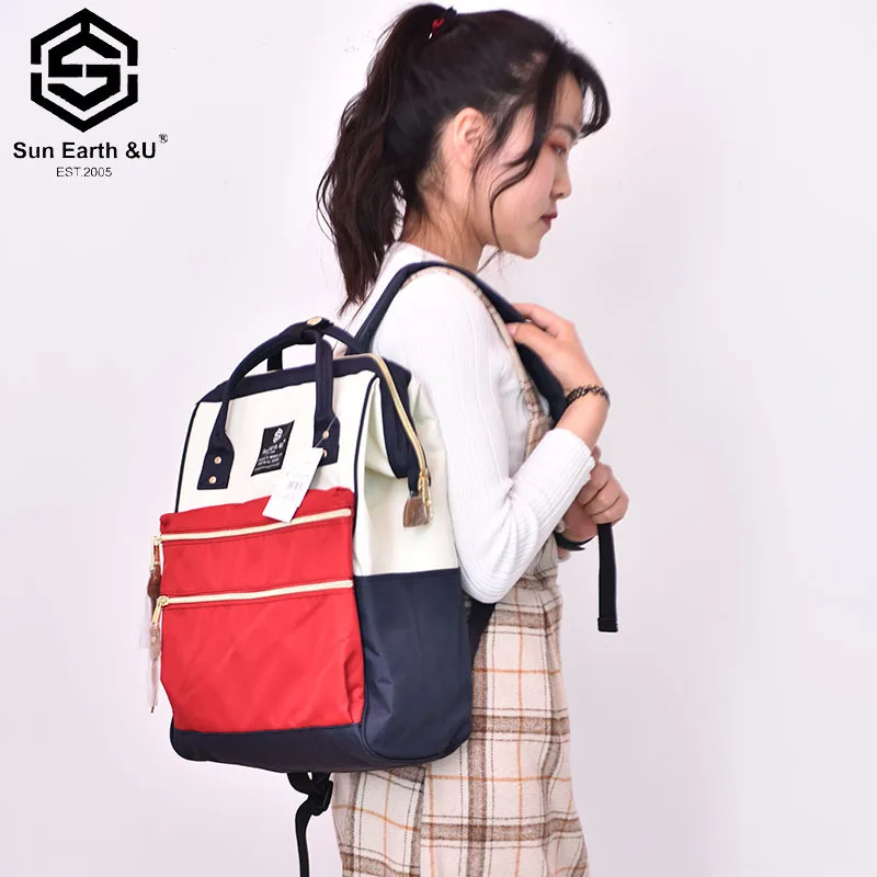 

Sun Earth Lotte Backpack Anti-theft Backpack Men's Computer Travel Bag Multi-functional Large-Volume Popular Brand Backpack