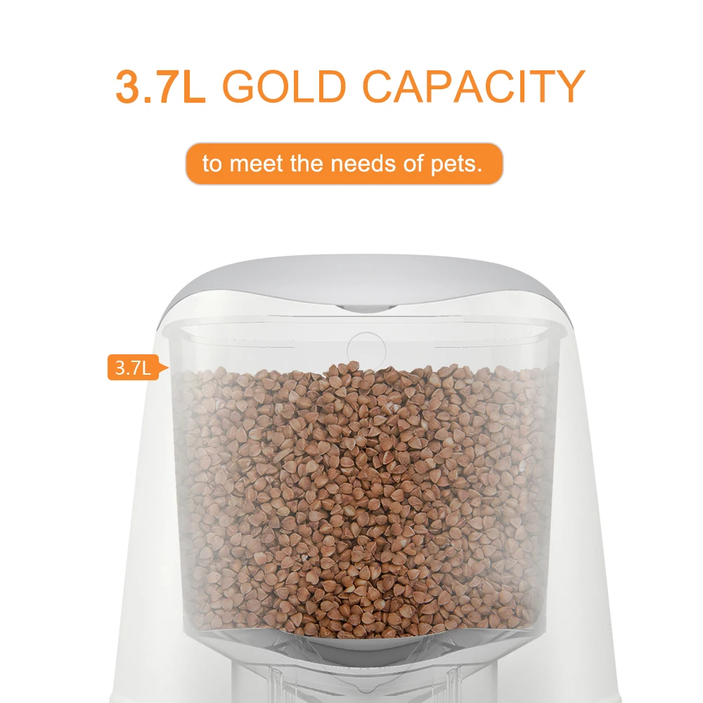 Automatic Pet Feeder Pet Cat Dog Food Dispenser Automatic Pet Feeder Smart Pet Feeder WiFi APP Control Cats Dogs Feeding Bowls