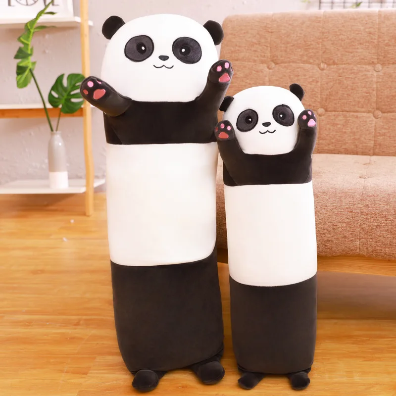 70-130 см милые огромные панды Мягкое Животное подушки с пандой плюшевые игрушки Длинные подушки на день рождения Рождественские подарки для девочек